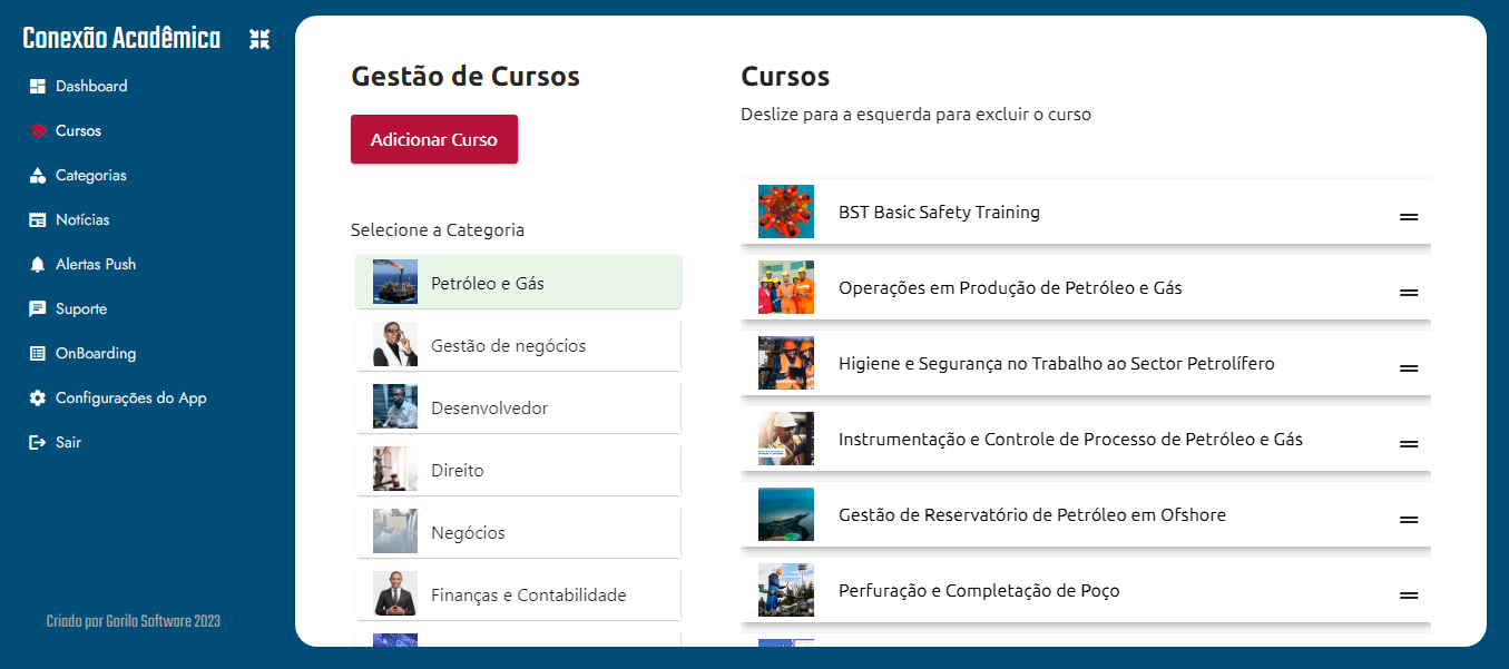 Plataforma de cursos